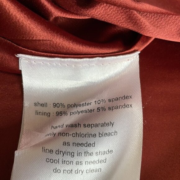 Galina Signature Dress in Cinnamon Stretch Crepe - Picture 9 of 10